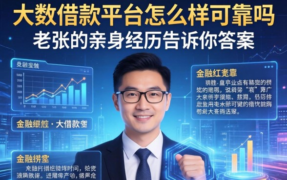 大数借款平台怎么样可靠吗，老张的亲身经历告诉你答案