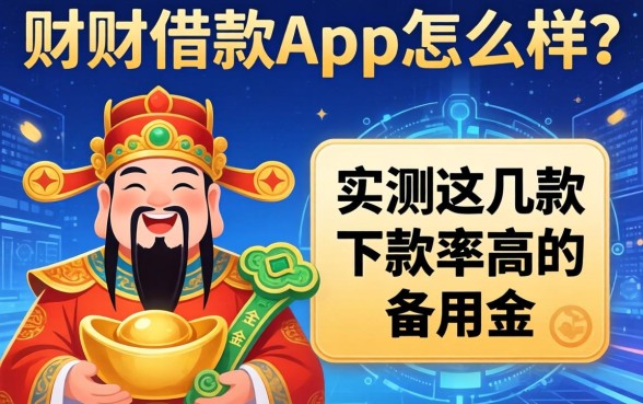 财神借款app怎么样？实测这几款下款率高的备用金