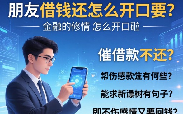 朋友借钱不还怎么开口要？催借款不还的句子有哪些能既不伤感情又要回钱？