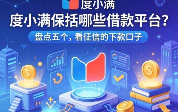 度小满保括哪些借款平台？盘点五个不看征信的下款口子