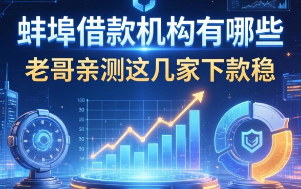 蚌埠借款机构有哪些？老哥亲测这几家下款稳