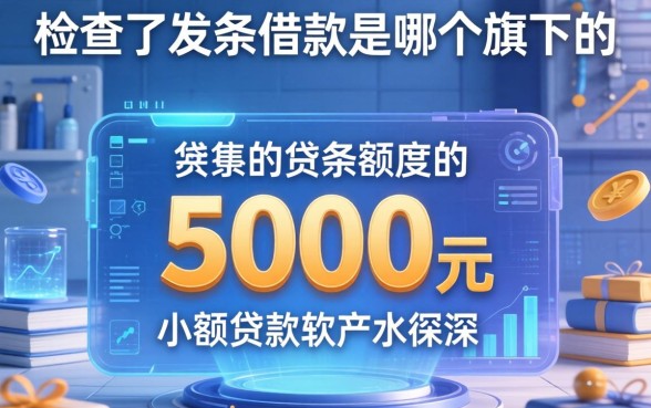 我查了发条借款是哪个旗下的，发现5000元额度的小额贷款软件水很深