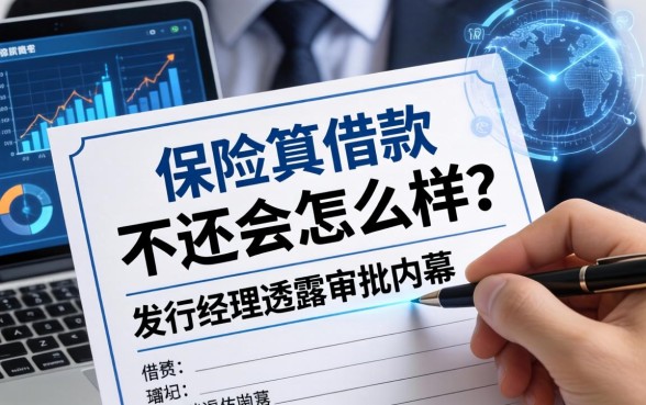 保险单借款不还会怎么样？支行经理透露审批内幕