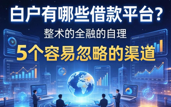 白户有哪些借款平台？整理了5个容易忽略的渠道