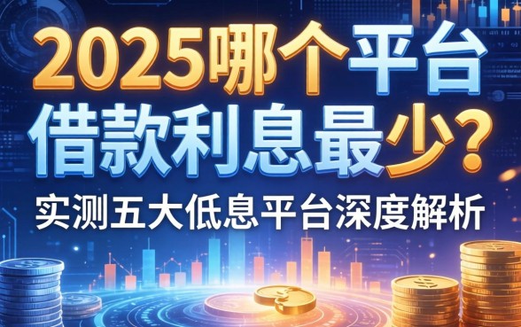2025哪个平台借款利息最少？实测五大低息平台深度解析