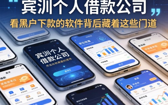我翻遍了宾川个人借款公司，发现那些不看黑户下款的软件背后藏着这些门道