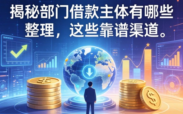 揭秘部门借款主体有哪些，整理出这些靠谱渠道