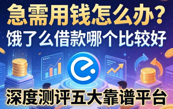 急需用钱怎么办？饿了么借款哪个比较好？深度测评五大靠谱平台