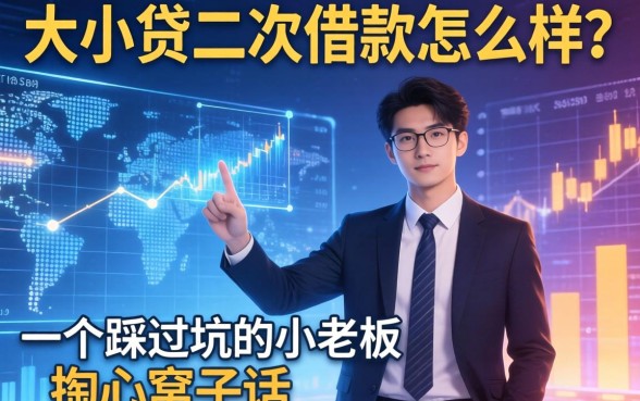 大小贷二次借款怎么样？一个踩过坑的小老板掏心窝子话
