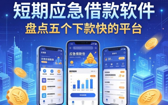 短期应急借款软件有哪些？盘点五个下款快的平台