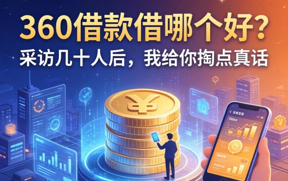 360借款借哪个好？采访几十人后，我给你掏点真话