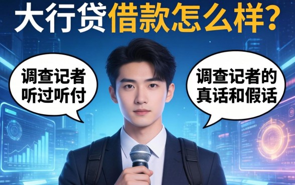 大行贷借款怎么样？一个调查记者听到的真话和假话