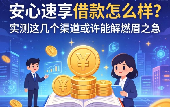 安心速享借款怎么样？实测这几个渠道或许能解燃眉之急