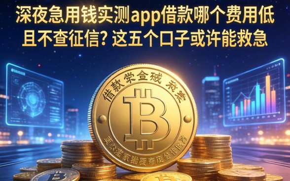 深夜急用钱实测：app借款哪个费用低且不查征信？这五个口子或许能救急
