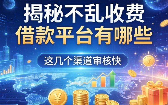 揭秘不乱收费的借款平台有哪些,这几个渠道审核快