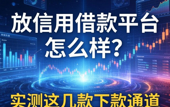 放信用借款平台怎么样？实测这几款下款通道
