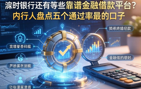 除了银行还有哪些靠谱的金融借款平台？内行人盘点五个通过率高的口子