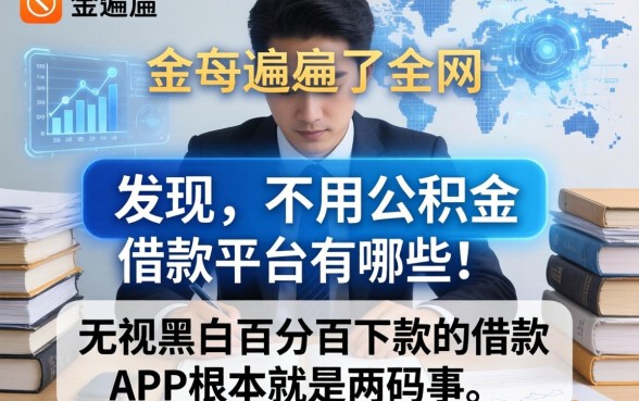 我翻遍了全网，发现不用公积金借款平台有哪些和无视黑白百分百下款的借款app根本就是两码事