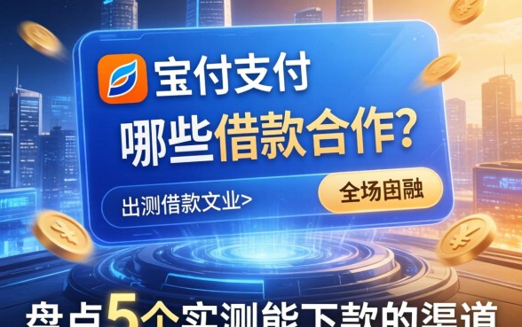 宝付支付和哪些借款合作？盘点5个实测能下款的渠道