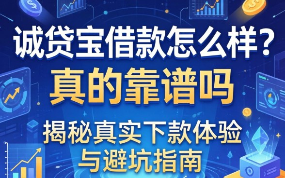 诚贷宝借款怎么样？真的靠谱吗？揭秘真实下款体验与避坑指南