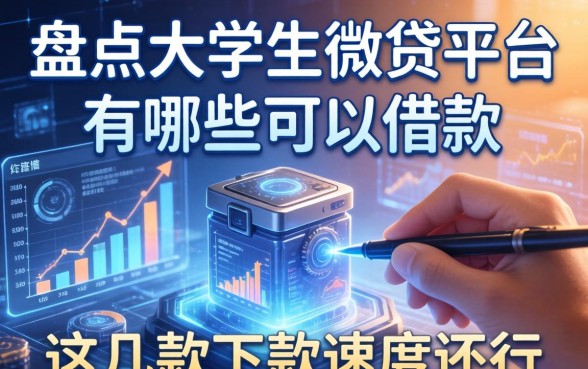 盘点大学生微贷平台有哪些可以借款，这几款下款速度还行