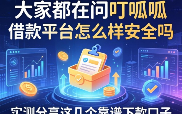 大家都在问叮呱呱借款平台怎么样安全吗，实测分享这几个靠谱下款口子