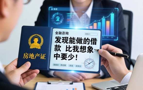 我拿着房产证去咨询，发现能做的借款比我想象中要少