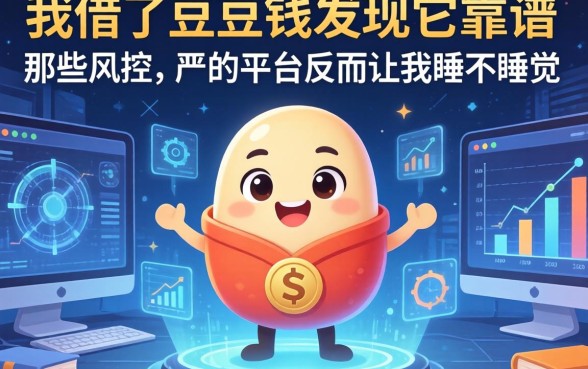 我借了豆豆钱发现它靠谱，那些风控不严的平台反而让我睡不着觉
