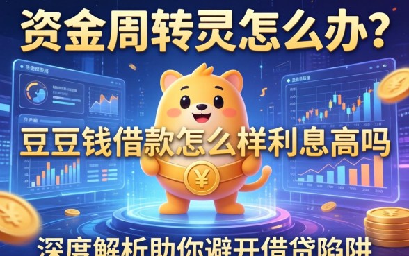 资金周转不灵怎么办？豆豆钱借款怎么样利息高吗？深度解析助你避开借贷陷阱