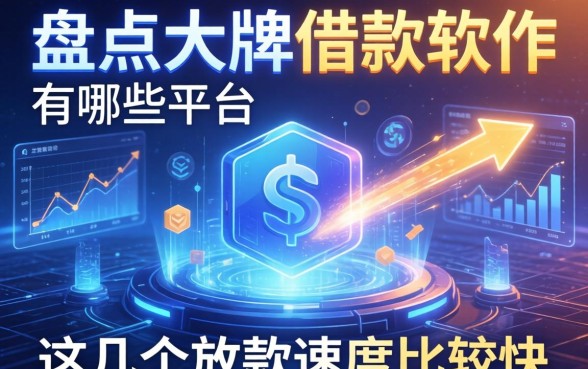 盘点大牌借款软件有哪些平台，这几个放款速度比较快