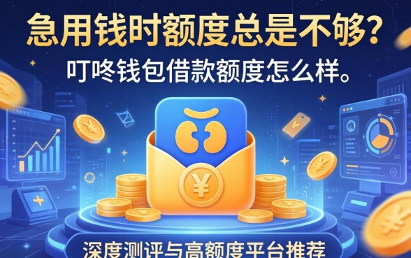 急用钱时额度总是不够？叮咚钱包借款额度怎么样，深度测评与高额度平台推荐