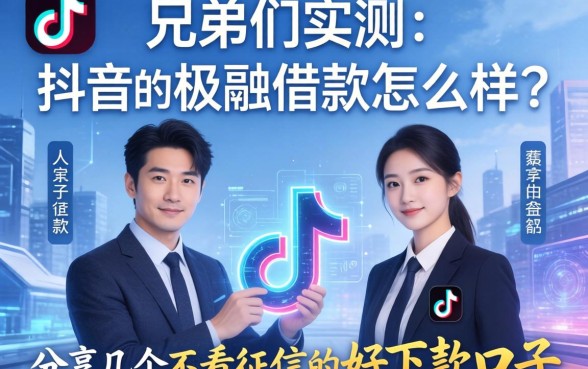 兄弟们实测：抖音的极融借款怎么样？分享几个不看征信的好下款口子
