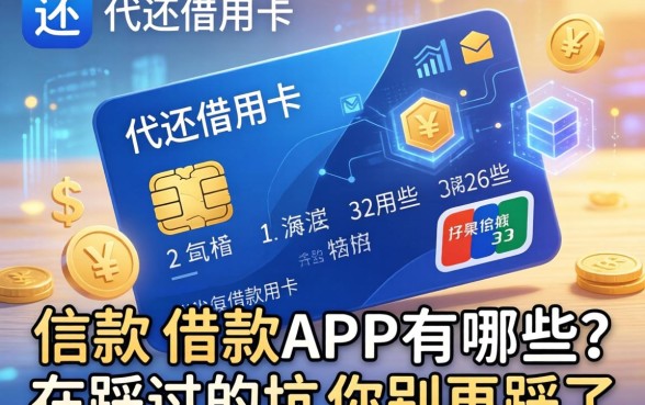 代还信用卡的借款app有哪些？我踩过的坑你别再踩了