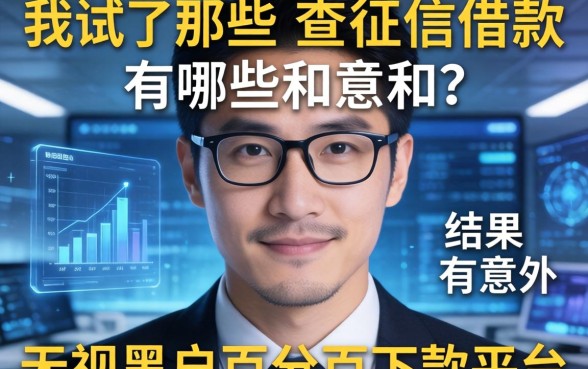 我试了那些不查征信借款有哪些和无视黑户百分百下款平台,结果有点意外