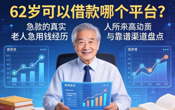 62岁可以借款哪个平台？老人急用钱的真实经历与靠谱渠道盘点