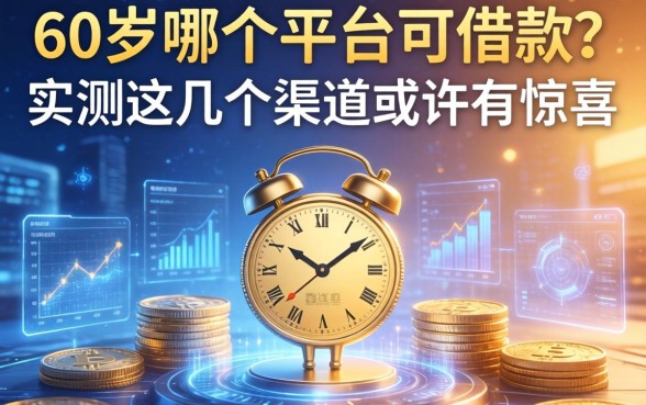60岁哪个平台可借款？实测这几个渠道或许有惊喜