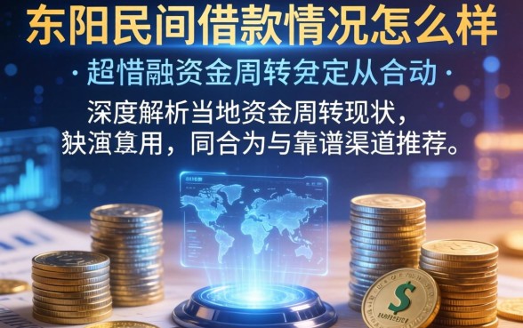 东阳民间借款情况怎么样？深度解析当地资金周转现状与靠谱渠道推荐