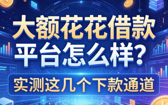 大额花花借款平台怎么样？实测这几个下款通道