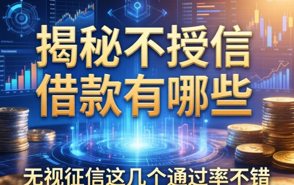 揭秘不授信的借款有哪些，无视征信这几个通过率不错