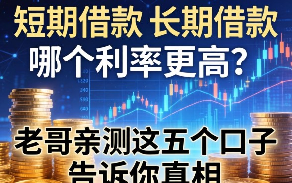 短期借款与长期借款哪个利率更高？老哥亲测这五个口子告诉你真相