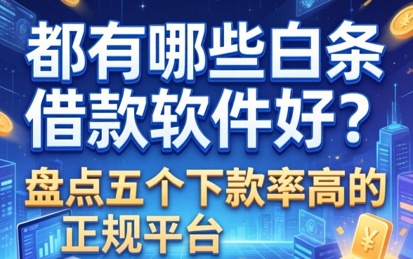都有哪些白条借款软件好？盘点五个下款率高的正规平台