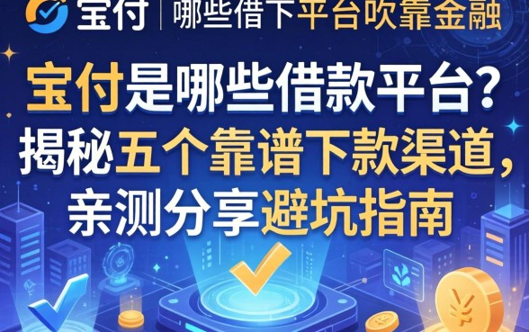 宝付是哪些借款平台？揭秘五个靠谱下款渠道，亲测分享避坑指南