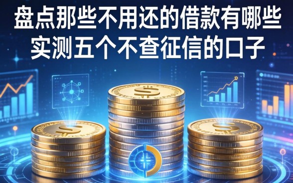 盘点那些不用还的借款有哪些：实测五个不查征信的口子
