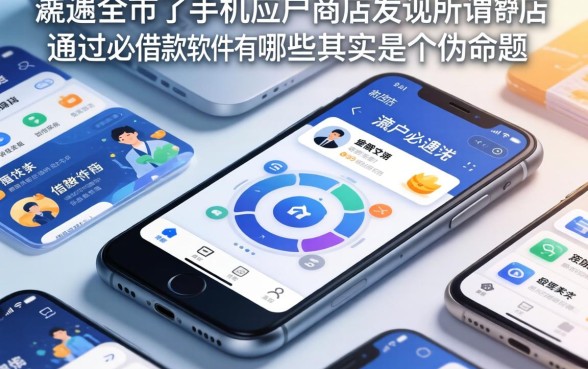 我翻遍了手机应用商店，发现所谓的必通过的借款软件有哪些其实是个伪命题