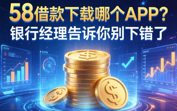 58借款下载哪个APP？银行经理告诉你别下错了