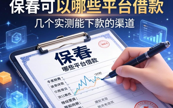 保单可以在哪些平台借款？整理了几个实测能下款的渠道