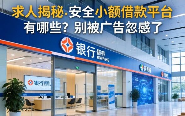 银行内部人揭秘：安全小额借款平台有哪些？别被广告忽悠了