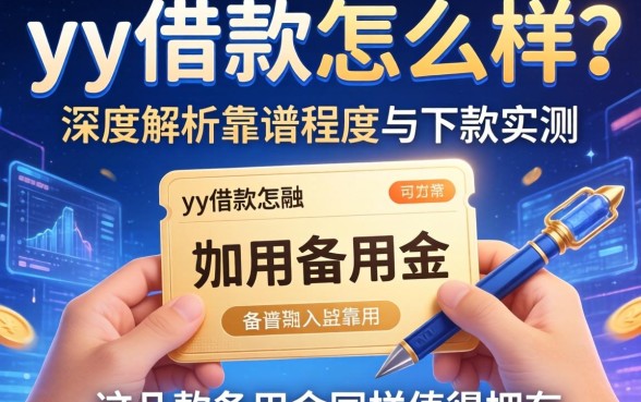 yy借款怎么样？深度解析靠谱程度与下款实测，这几款备用金同样值得拥有