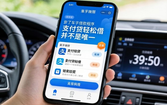 我试了车子借款程序有哪些软件，发现支付宝快贷轻松借并不是唯一选择
