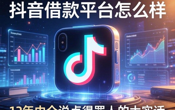 抖音的借款平台怎么样？12年中介说点得罪人的大实话